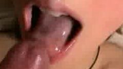 Girl Gets Her Mouth Full Of Jizz And Swallows