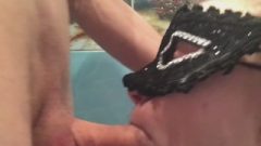 Teen Girl Blows Penis In The Bathroom.(Cum In Mouth And Swallow)
