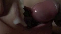 Oral Cream Pie Spunk On Girl’s Tongue Slow Motion Close-up