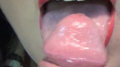 Yummy Slow Blow-Job With Tongue Play!