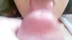 Teen Eating Dick Good And Plays With Spunk After