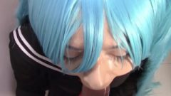 Hatsune Miku POV Blow Job And Jizz Swallow- Vocaloid Cosplay Porn
