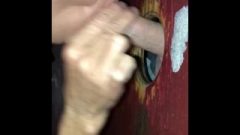 50 Year Old Blonde Milf Taking Loads From A Glory Hole