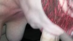 Kitty Eating Cock Penis And Gobbling Spunk