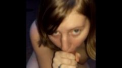 Sensual Amateur Golden-haired Eating Cock Tool And Slurping Sperm Pov