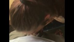 Public Train Blowjob, She Didn`t Want To Pay For Ticket So She Ingests Jizz