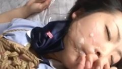 Nippon School-Girl Bondage & Facial & Spunk Shot Omnibus 01