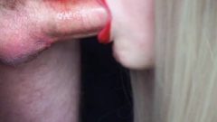 No Hands Blow-Job Close Up. Pulsating Sperm Mouth. Oral Creampie Ingest (cim)