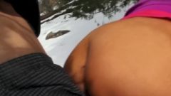 Licking Bffs Fanny In The Hotel And Cum-Shot In The Snow – Porn Vlog #5