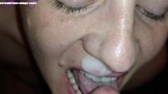 Hottest Wife Spunkpilation! 7 Big Loads On Her Face And Twat & Spunk Gobble